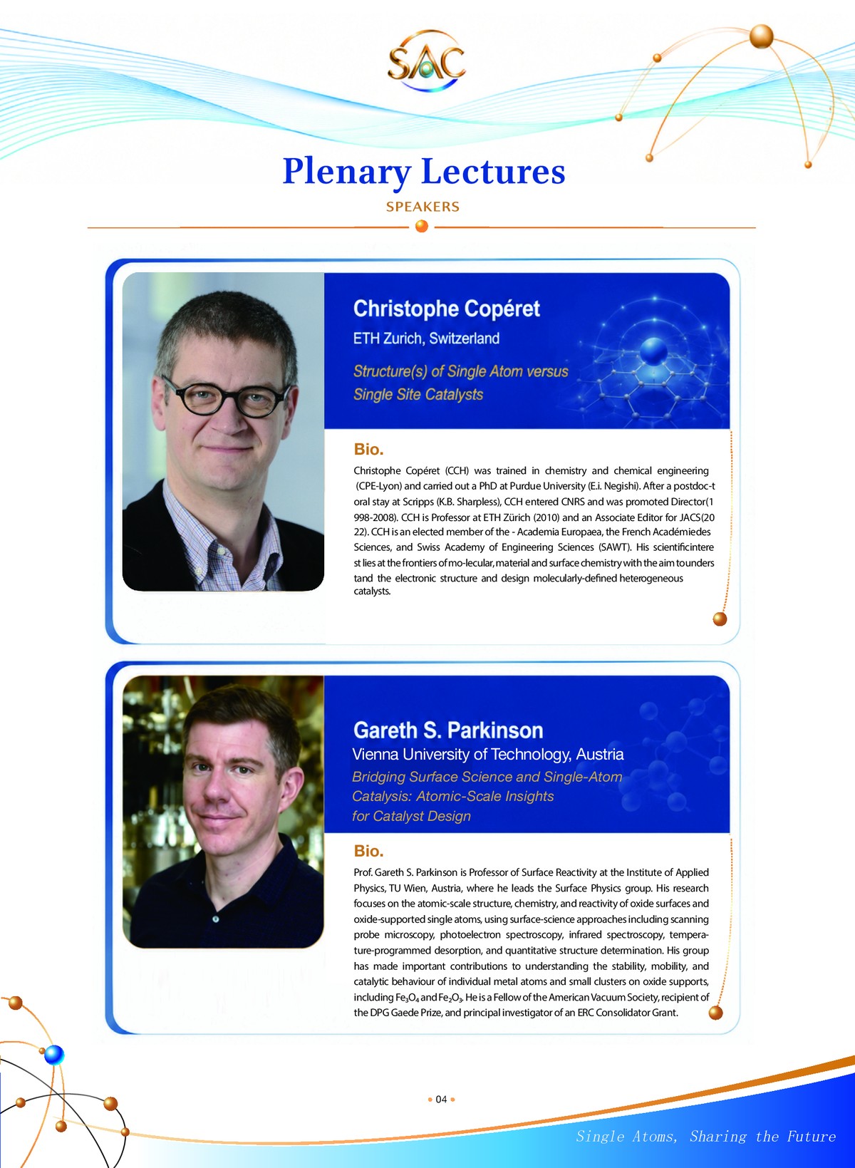 Plenary Lectures 1